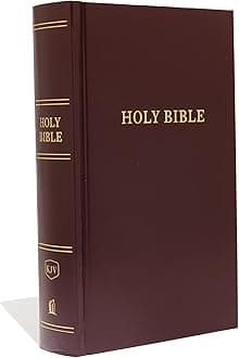 KJV, Pew Bible, Large Print, Hardcover, Burgundy, Red Letter, Comfort Print: Holy Bible, King James Version