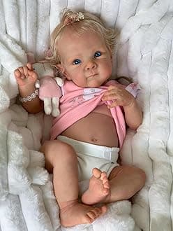 Zero Pam Reborn Baby Dolls Silicone Full Body, Realistic Baby Doll 18 Inch Anatomically Correct Real Baby Doll That Look Real Life Reborn Dolls with Accessories