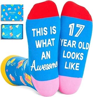 Zmart Gifts for 6 Year Old Girls Boys, 6th Birthday Gifts, Gifts for Boys Girls Age 6, 6 Year Old Socks Crazy Silly Funny Socks for Kids