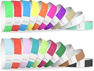 200 WristCo Tyvek Wristbands for Events, 20-Color Variety Pack – Tamper-Proof Design Prevents Reuse – Premium-Grade Bracelets for Hospital & Medical ID, Party, VIP Identification