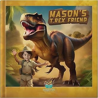 Personalized Children’s Dinosaur Story Book – Fun Adventure with Custom Name & Photo – Unique Gift for Kids(Hardcover)