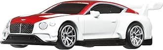 Hot Wheels Wild Speed - 2018 Bentley Continental GT3 Toy Vehicle Mini Car, Ages 3 and Up, White HVR63
