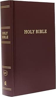 The Holy Bible: King James Version, Burgundy, Red Letter Edition, Pew Bible