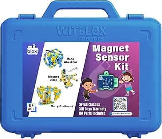 Magnet Sensor Kit- 6 in 1 Projects| Smart Electronics Sensors for DIY Robotics Kit, STEM Learning & IOT Projects| Robot Toys for Kids Boys Girls| Birthday Gift Ages 8 9 10 11 12