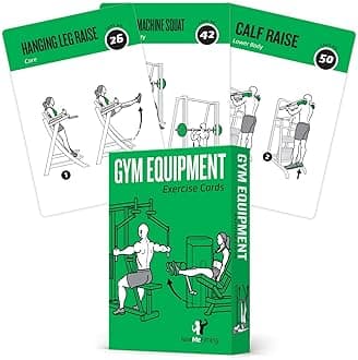 NewMe Fitness Workout Cards - Instructional Fitness Deck for Women & Men, Beginner Fitness Guide to Training Exercises at Home or Gym