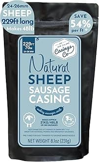 Natural Sheep Casings 24-26mm 229ft